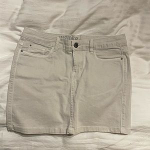 White-ish jeans skirt